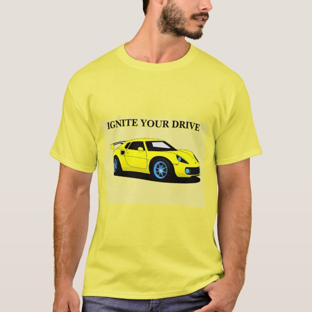 Sports Car With Sleek Design and Modern Aesthetic T-Shirt (Front)