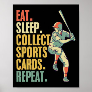 Sports Card Collecting Basketball Baseball Card Co Poster