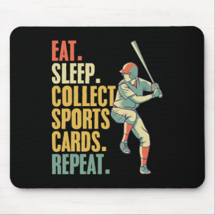 Sports Card Collecting Sketll Sell Card Collector Mouse Pad