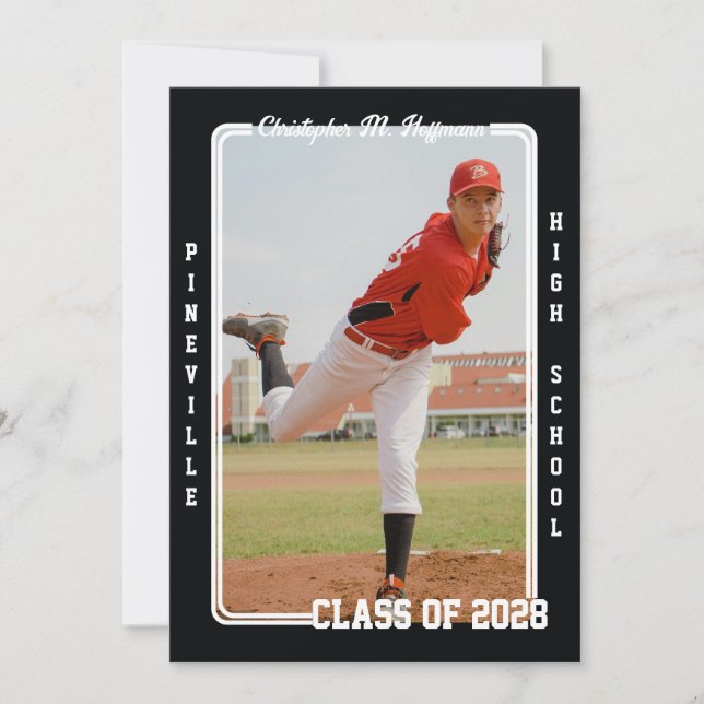 Sports Card Graduation Announcement (Front)
