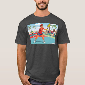Sports cartoon characters sticker poster funny ret T-Shirt
