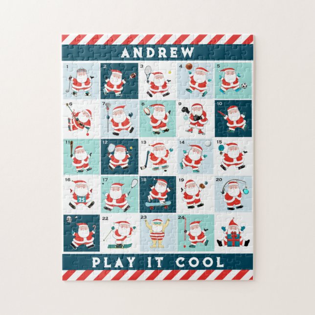 Sports Christmas Advent Calendar Jigsaw Puzzle (Vertical)
