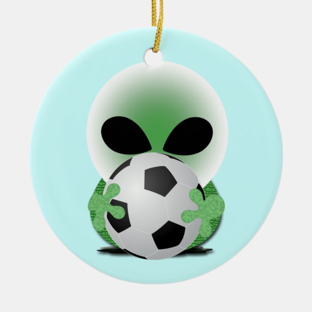 Sports Christmas Ceramic Tree Decoration (Front)