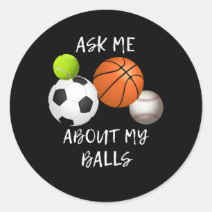 Sports Classic Round Sticker