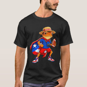 Sports coqui frog puerto rico flag rican football T-Shirt