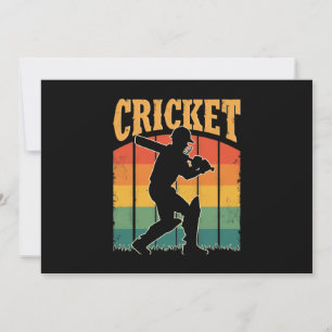 Sports Cricket Player – The Gentleman’s Game  Invitation