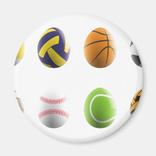 sports easter eggs magnet