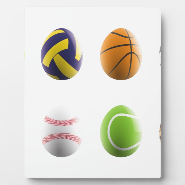 sports easter eggs plaque (Front)