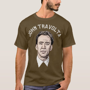 Sports ed Nicolas Cage as John Travolta T-Shirt