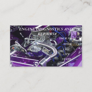 Sports Engine Auto Mechanic Repairs Business Card
