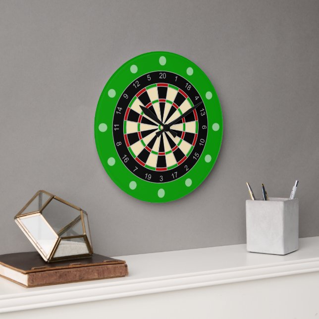 Sports Equipment - Dartboard 1 Large Clock (Office)