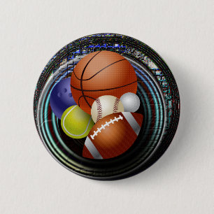 Sports Fan 6 Cm Round Badge