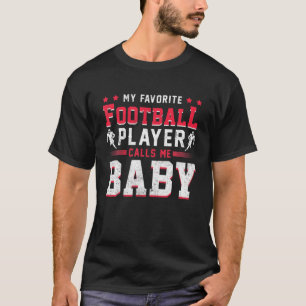 Sports Fan American Football Player Baby Football T-Shirt