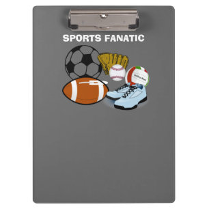 Sports Fanatic Clipboard