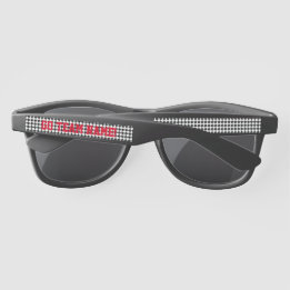 Sports Fans Team Spirit Name Cool Fun Sunglasses