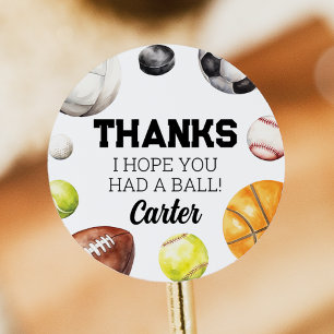 Sports Favour Sticker