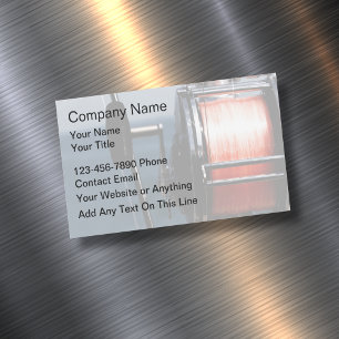 Sports Fishing Magnetic Business Card