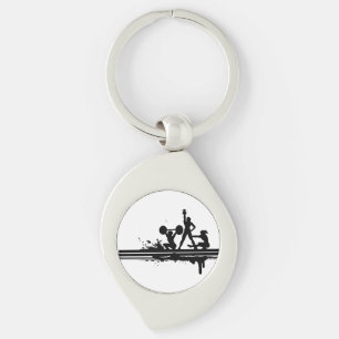 Sports, Fitness, Silhouette Key Ring