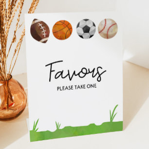 Sports Football Basketball Soccer Baseball Favours Pedestal Sign