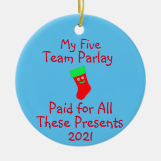 Sports Gambling Ceramic Ornament