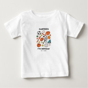 Sports Game Time All-Star Birthday   Kids Sport Baby T-Shirt