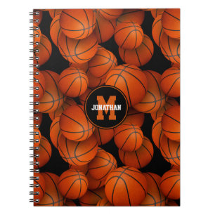 sports gifts boys girls personalised basketball  notebook