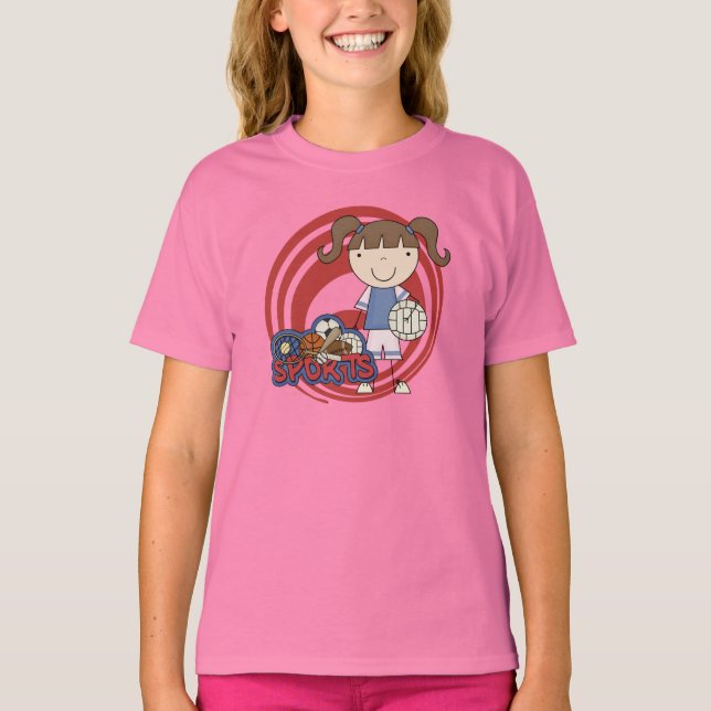 Sports Girl  Volleyball tshirts and Gifts (Front)