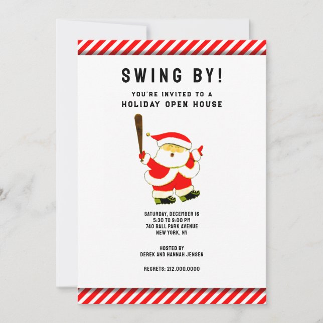 Sports Holiday Party Invitation (Front)