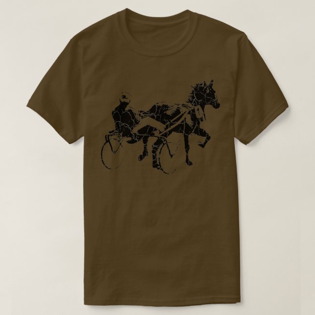 Sports Horse Race Harness Racing T-shirt Gift T-Sh (Design Front)