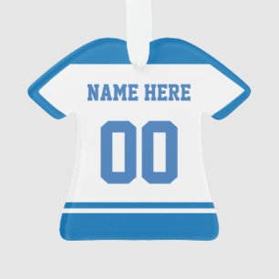 Sports Jersey Name & Number Back Print Template Ornament