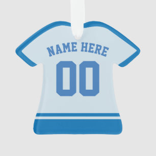 Sports Jersey Name & Number Back Print Template Ornament