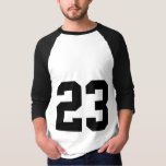 Sports jersey number 23 t shirt | Customisable<br><div class="desc">Sports jersey number 23 t shirt | Customisable. Cool gift for men who love team sports like football,  basketball,  baseball etc.</div>