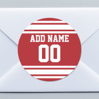 Sports Jersey with Your Name and Number