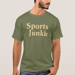 Sports Junkie Mens Fatigue Green T-Shirt