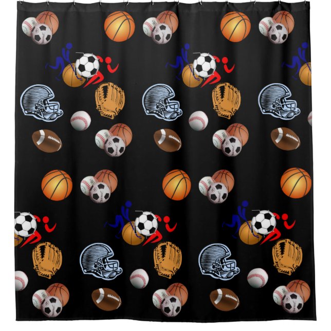 Sports Kids shower curtain (Front)