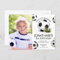 Sports Kids Soccer Photo Birthday Party