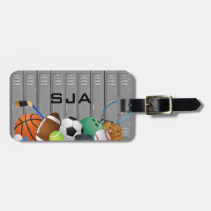 Sports Locker Room Design Luggage Tags