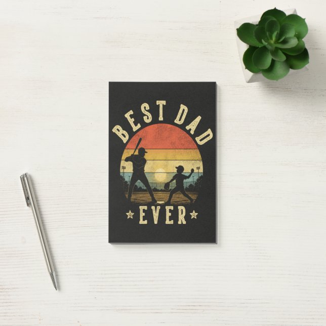Sports Lover Best Dad Ever Post-it Notes (Office)