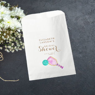 Sports Lover Watercolor Pickleball Themed Bridal Favour Bags
