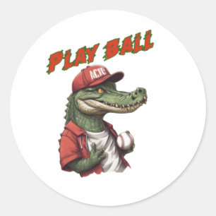 Sports Man Classic Round Sticker