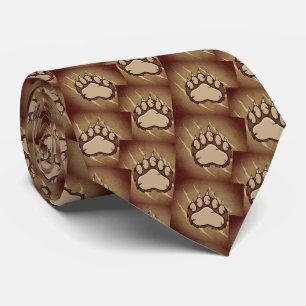 Sports Mascot Claw Print Football Basketball Tie