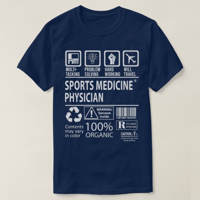 Sports Medicine Physician Multitasking Job Gift It T-Shirt (Design Front)