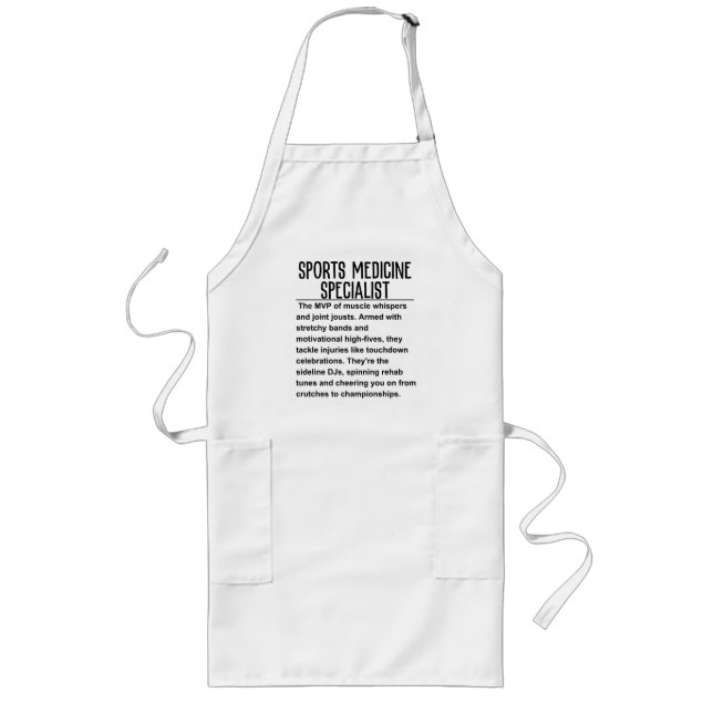Sports medicine specialist long apron (Front)