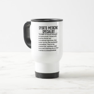 Sports medicine specialist travel mug