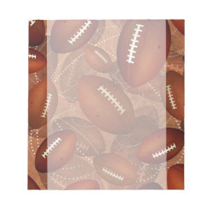 sports men's football pattern notepad