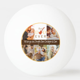 Sports Modern Cool Best Dad Ever Fathers Day Ping Pong Ball