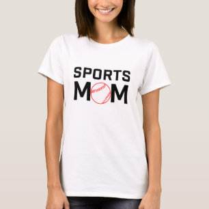 Sports Mom Baseball Design T-Shirt