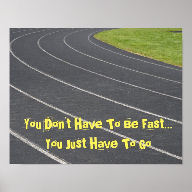 Sports Motivational Poster- Track & Field! Poster (Front)