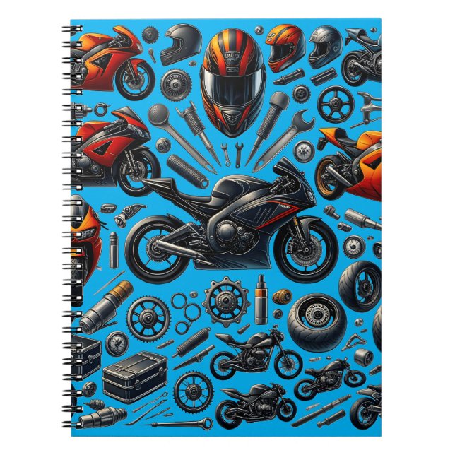 Sports Motorcycles: Speed and Performance Notebook (Front)