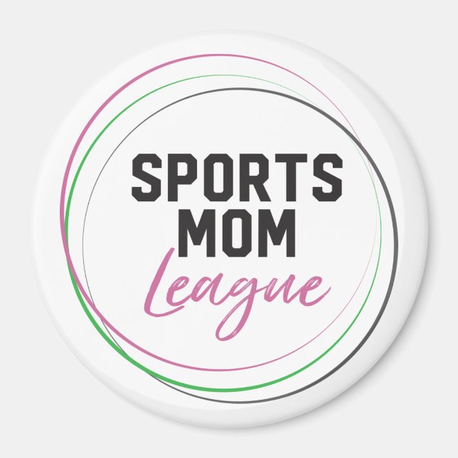 Sports Mum League Magnet (Front)